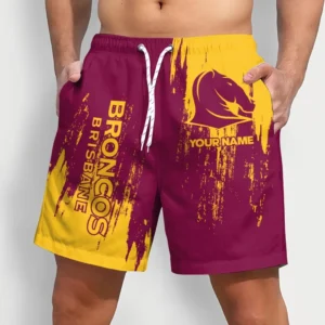 Brisbane Broncos NRL Shorts NRL17012125333, Gift For Fan Brisbane Broncos