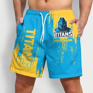 Gold Coast Titans NRL Shorts NRL17012125348, Gift For Fan Gold Coast Titans