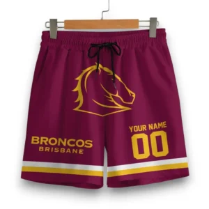 Brisbane Broncos NRL Shorts NRL17012125350, Gift For Fan Brisbane Broncos