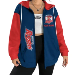 Sydney Roosters NRL Zipper Hoodie For Women NRL20012325113, Gift For Fan Sydney Roosters