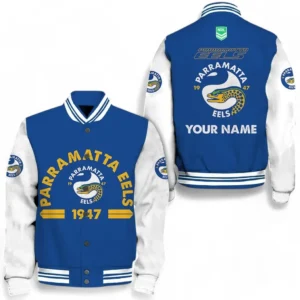 Parramatta Eels NRL Baseball Jacket NRL20012325780, Gift For Fan Parramatta Eels