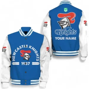 Newcastle Knights NRL Baseball Jacket NRL20012325786, Gift For Fan Newcastle Knights
