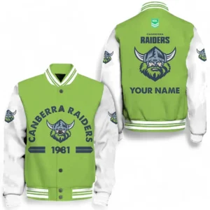 Canberra Raiders NRL Baseball Jacket NRL20012325787, Gift For Fan Canberra Raiders