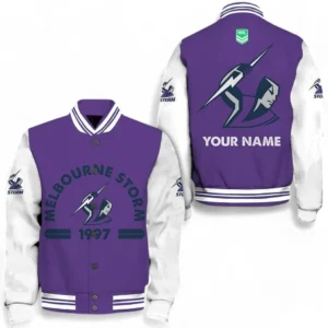 Melbourne Storm NRL Baseball Jacket NRL20012325792, Gift For Fan Melbourne Storm