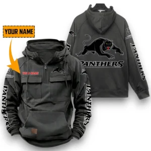 Penrith Panthers NRL Tactical Quarter Zip Hoodie NRL29012325555, Gift For Fan Penrith Panthers - Dark Gray