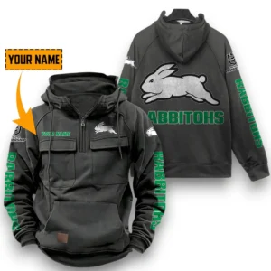 South Sydney Rabbitohs NRL Tactical Quarter Zip Hoodie NRL29012325556, Gift For Fan South Sydney Rabbitohs - Dark Gray