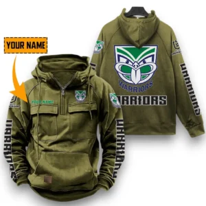 New Zealand Warriors NRL Tactical Quarter Zip Hoodie NRL29012325561, Gift For Fan New Zealand Warriors - Army Green