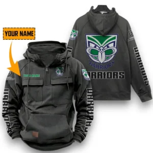 New Zealand Warriors NRL Tactical Quarter Zip Hoodie NRL29012325561, Gift For Fan New Zealand Warriors - Dark Gray