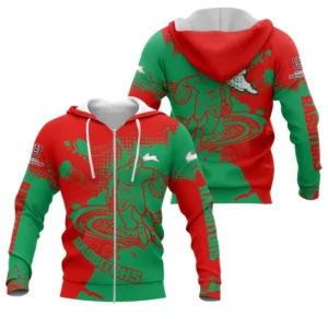 South Sydney Rabbitohs NRL Zipper Hoodie NRL30012425333, Gift For Fan South Sydney Rabbitohs
