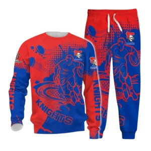 Newcastle Knights NRL Sweatshirt Set NRL30012425336, Gift For Fan Newcastle Knights