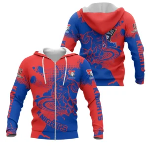 Newcastle Knights NRL Zipper Hoodie NRL30012425336, Gift For Fan Newcastle Knights