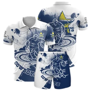North Queensland Cowboys NRL Polo Shirt Set NRL30012425342, Gift For Fan North Queensland Cowboys