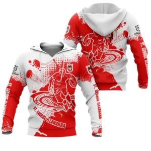 St George Illawarra Dragons NRL Hoodie NRL30012425347, Gift For Fan St George Illawarra Dragons