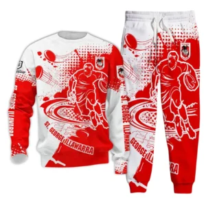 St George Illawarra Dragons NRL Sweatshirt Set NRL30012425347, Gift For Fan St George Illawarra Dragons