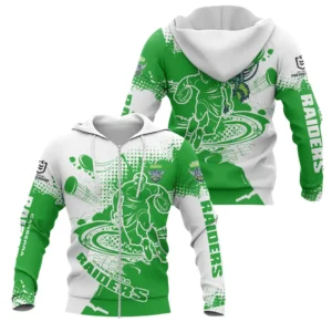 Canberra Raiders NRL Zipper Hoodie NRL30012425349, Gift For Fan Canberra Raiders