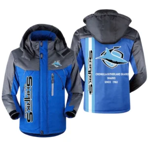 Cronulla Sharks NRL Outdoor Charging Suit NRL31012425125, Gift For Fan Cronulla Sharks - Blue