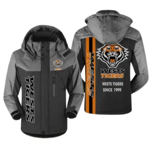 Wests Tigers NRL Outdoor Charging Suit NRL31012425126, Gift For Fan Wests Tigers - Black