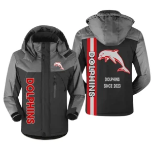 Redcliffe Dolphins NRL Outdoor Charging Suit NRL31012425127, Gift For Fan Redcliffe Dolphins - Black