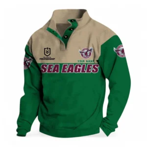 Manly Warringah Sea Eagles NRL Casual Jacket NRL33012425222, Gift For Fan Manly Warringah Sea Eagles - Green
