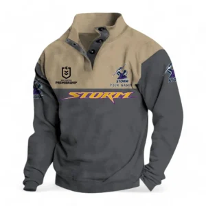 Melbourne Storm NRL Casual Jacket NRL33012425225, Gift For Fan Melbourne Storm - Gray
