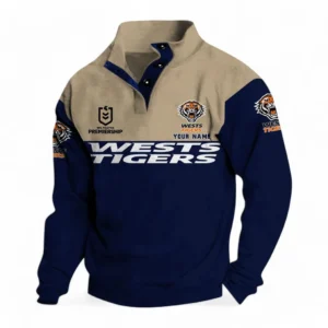 Wests Tigers NRL Casual Jacket NRL33012425226, Gift For Fan Wests Tigers - Navy