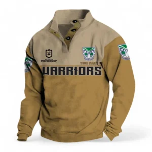New Zealand Warriors NRL Casual Jacket NRL33012425228, Gift For Fan New Zealand Warriors - Khaki