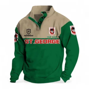 St George Illawarra Dragons NRL Casual Jacket NRL33012425232, Gift For Fan St George Illawarra Dragons - Green