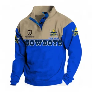 North Queensland Cowboys NRL Casual Jacket NRL33012425233, Gift For Fan North Queensland Cowboys - Blue