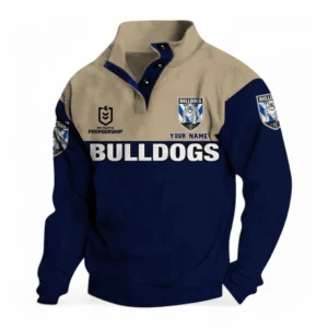 Canterbury-Bankstown Bulldogs NRL Casual Jacket NRL33012425234, Gift For Fan Canterbury-Bankstown Bulldogs - Navy