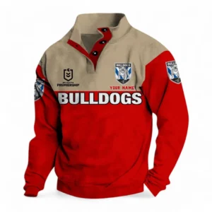 Canterbury-Bankstown Bulldogs NRL Casual Jacket NRL33012425234, Gift For Fan Canterbury-Bankstown Bulldogs - Red