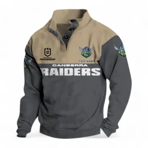 Canberra Raiders NRL Casual Jacket NRL33012425236, Gift For Fan Canberra Raiders - Gray
