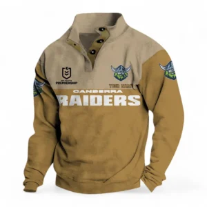 Canberra Raiders NRL Casual Jacket NRL33012425236, Gift For Fan Canberra Raiders - Khaki