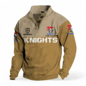 Newcastle Knights NRL Casual Jacket NRL33012425237, Gift For Fan Newcastle Knights - Khaki
