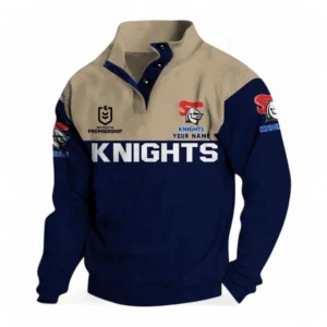 Newcastle Knights NRL Casual Jacket NRL33012425237, Gift For Fan Newcastle Knights - Navy
