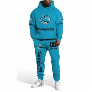 Cronulla Sharks NRL Hoodie Set NRL43012125115, Gift For Fan Cronulla Sharks