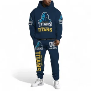 Gold Coast Titans NRL Hoodie Set NRL43012125120, Gift For Fan Gold Coast Titans