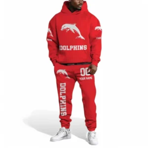 Redcliffe Dolphins NRL Hoodie Set NRL43012125121, Gift For Fan Redcliffe Dolphins