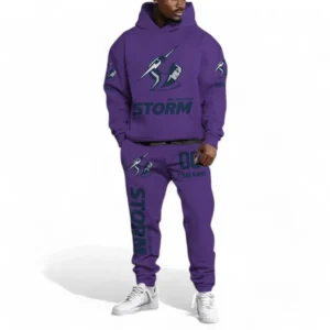 Melbourne Storm NRL Hoodie Set NRL43012125126, Gift For Fan Melbourne Storm