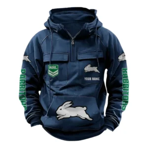 South Sydney Rabbitohs NRL Tactical Quarter Zip Hoodie NRL43012125555, Gift For Fan South Sydney Rabbitohs - Dark Blue