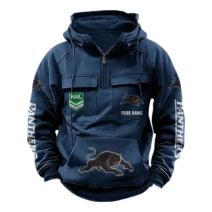 Penrith Panthers NRL Tactical Quarter Zip Hoodie NRL43012125559, Gift For Fan Penrith Panthers - Dark Blue