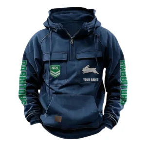 South Sydney Rabbitohs NRL Tactical Quarter Zip Hoodie NRL43012125575, Gift For Fan South Sydney Rabbitohs - Dark Blue
