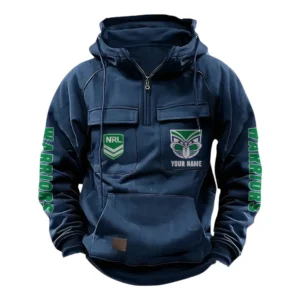 New Zealand Warriors NRL Tactical Quarter Zip Hoodie NRL43012125585, Gift For Fan New Zealand Warriors - Dark Blue