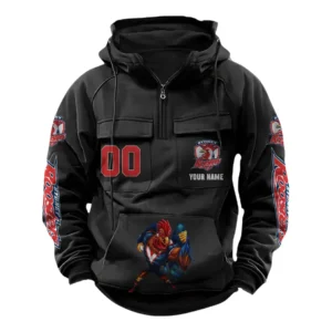 Sydney Roosters NRL Tactical Quarter Zip Hoodie NRL43012125593, Gift For Fan Sydney Roosters - Black