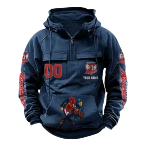 Sydney Roosters NRL Tactical Quarter Zip Hoodie NRL43012125593, Gift For Fan Sydney Roosters - Dark Blue