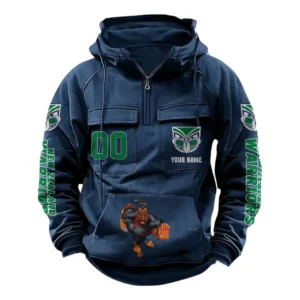 New Zealand Warriors NRL Tactical Quarter Zip Hoodie NRL43012125603, Gift For Fan New Zealand Warriors - Dark Blue