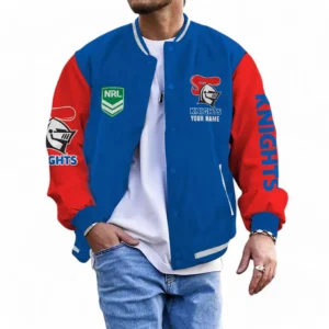 Newcastle Knights NRL Baseball Jacket NRL43012125672, Gift For Fan Newcastle Knights