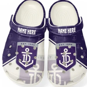 Fremantle AFL Crocs AFL16020325113, Gift For Fan Fremantle - White