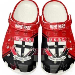 St Kilda AFL Crocs AFL16020325114, Gift For Fan St Kilda - White