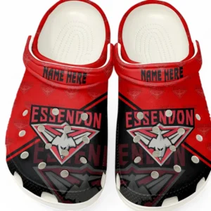 Essendon AFL Crocs AFL16020325124, Gift For Fan Essendon - White