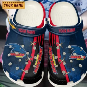 Adelaide Crows AFL Crocs AFL16020325130, Gift For Fan Adelaide Crows - White